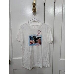 Land of the Free Home of the Brave Eagle T-Shirt Adult L